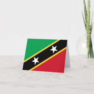 Saint Kitts och Nevis Flagga Kort