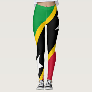 Saint Kitts och Nevis flagga Leggings