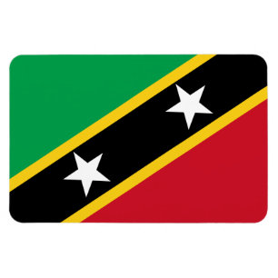 Saint Kitts och Nevis Flagga Magnet