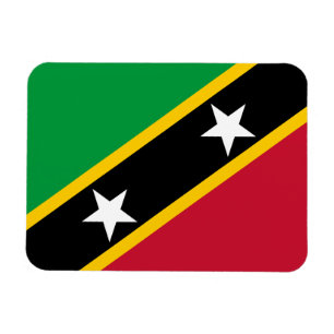Saint Kitts och Nevis flagga Magnet