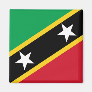 Saint Kitts och Nevis flagga Magnet