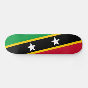 Saint Kitts och Nevis Flagga Mini Skateboard Bräda 18,5 Cm