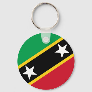 Saint Kitts och Nevis Flagga Nyckelring