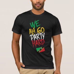Saint Kitts och Nevis Flagga oberoende Västindien T Shirt