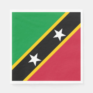 Saint Kitts och Nevis flagga Pappersservett