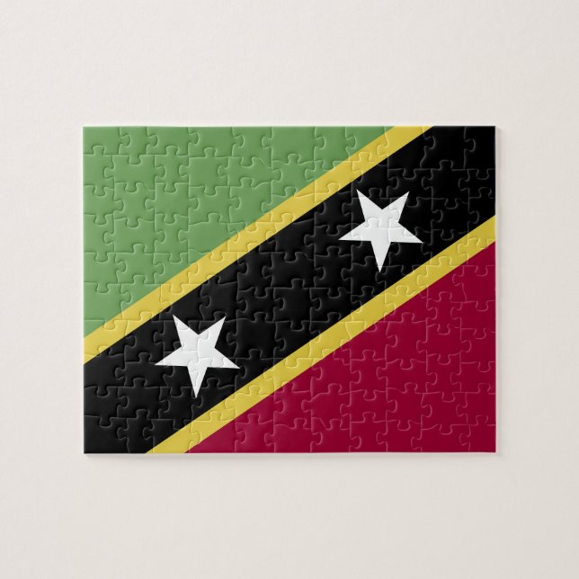 Saint Kitts och Nevis flagga Pussel (Horisontell)