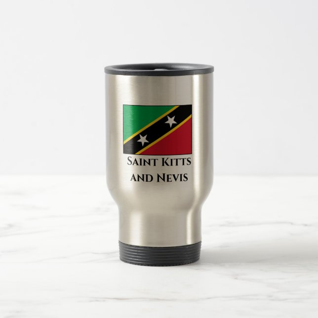Saint Kitts och Nevis Flagga Resemugg (Center)