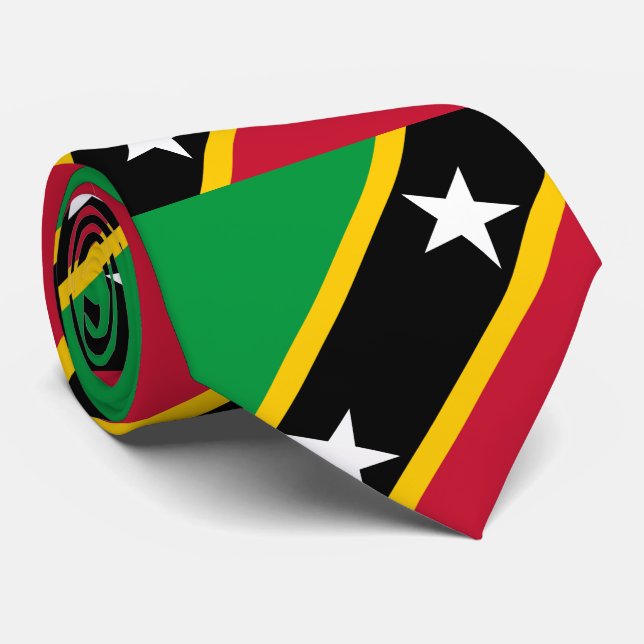 Saint Kitts och Nevis flagga Slips (Rullad)