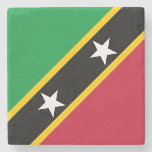 Saint Kitts och Nevis flagga Stenunderlägg