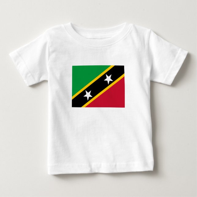 Saint Kitts och Nevis Flagga T Shirt (Framsida)