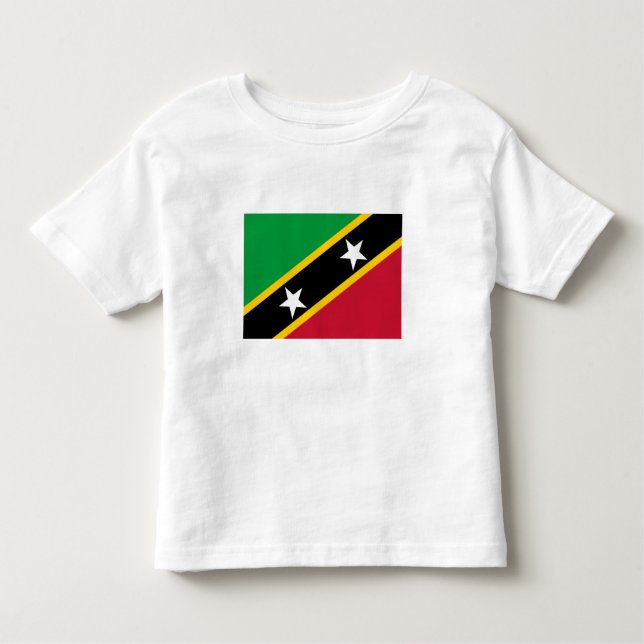 Saint Kitts och Nevis Flagga T Shirt (Framsida)