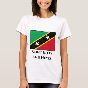 Saint Kitts och Nevis Flagga T Shirt