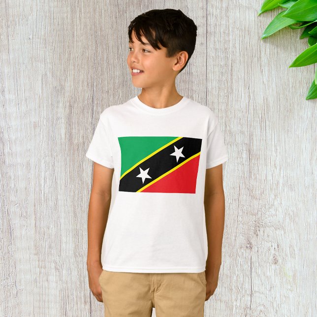 Saint Kitts och Nevis Flagga T Shirt (Skapare uppladdad)