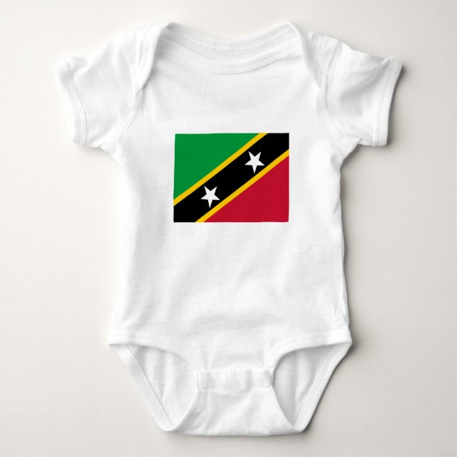 Saint Kitts och Nevis Flagga T Shirt (Framsida)