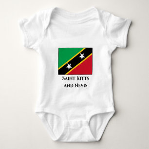 Saint Kitts och Nevis Flagga T Shirt
