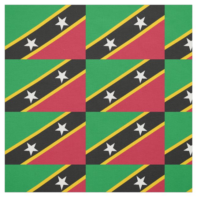 Saint Kitts och Nevis flagga Tyg (Provkarta)