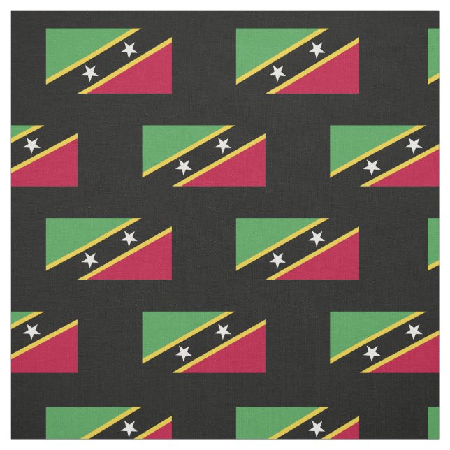 Saint Kitts och Nevis Flagga Tyg (Provkarta)