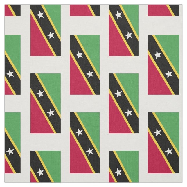 Saint Kitts och Nevis Flagga Tyg (Provkarta)
