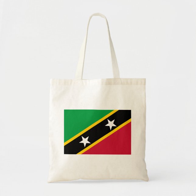 Saint Kitts och Nevis Flagga Tygkasse (Framsidan)