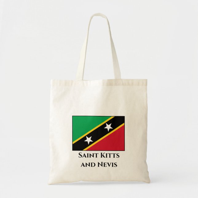 Saint Kitts och Nevis Flagga Tygkasse (Framsidan)
