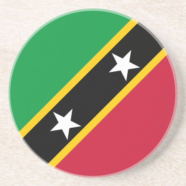 Saint Kitts och Nevis flagga Underlägg (Framsidan)