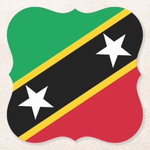 Saint Kitts och Nevis Flagga Underlägg Papper