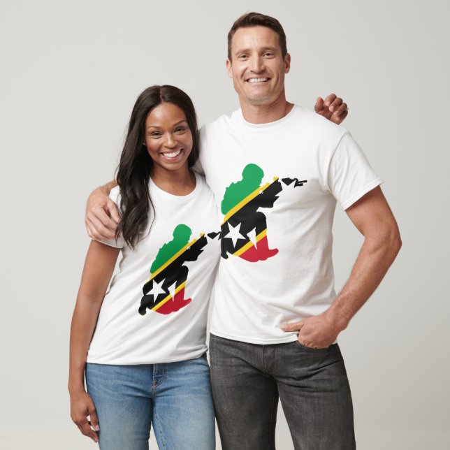 Saint Kitts och Nevis-förseglingen T Shirt (Unisex)