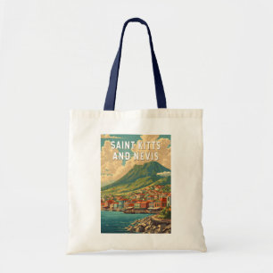 Saint Kitts och Nevis Illustration Resa Konst Tygkasse