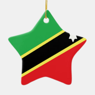 Saint Kitts och Nevis Julgransprydnad Keramik