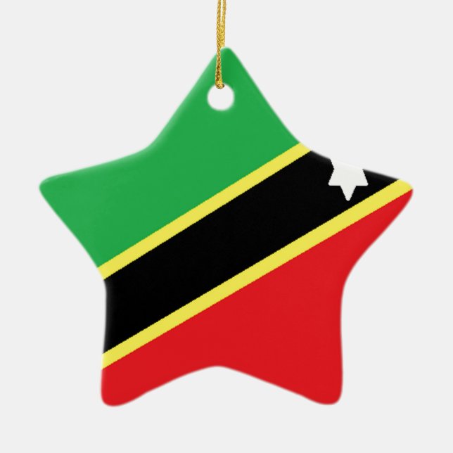 Saint Kitts och Nevis Julgransprydnad Keramik (Framsidan)