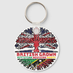 Saint Kitts och Nevis Kittitian Nevisian British Nyckelring