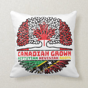 Saint Kitts och Nevis Kittitian Nevisian Canadian Kudde