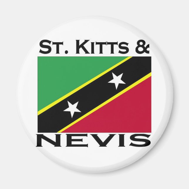 Saint Kitts och Nevis Magnet (Framsidan)
