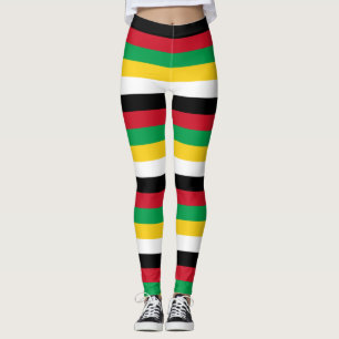Saint Kitts och Nevis National Flagga Färg Legging