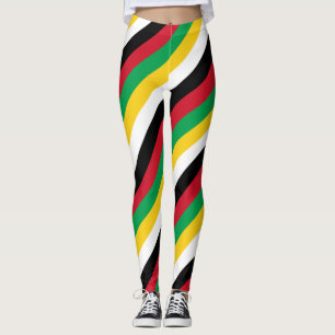 Saint Kitts och Nevis National Flagga Färg Legging