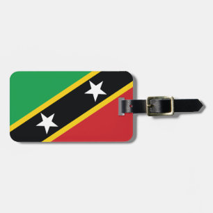 Saint Kitts och Nevis National Flagga Luggage Tag Bagagebricka