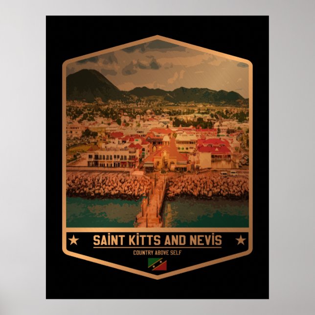 Saint Kitts och Nevis Poster (Framsidan)
