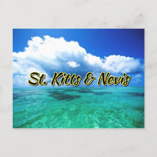Saint Kitts och Nevis Sea himlar Vykort