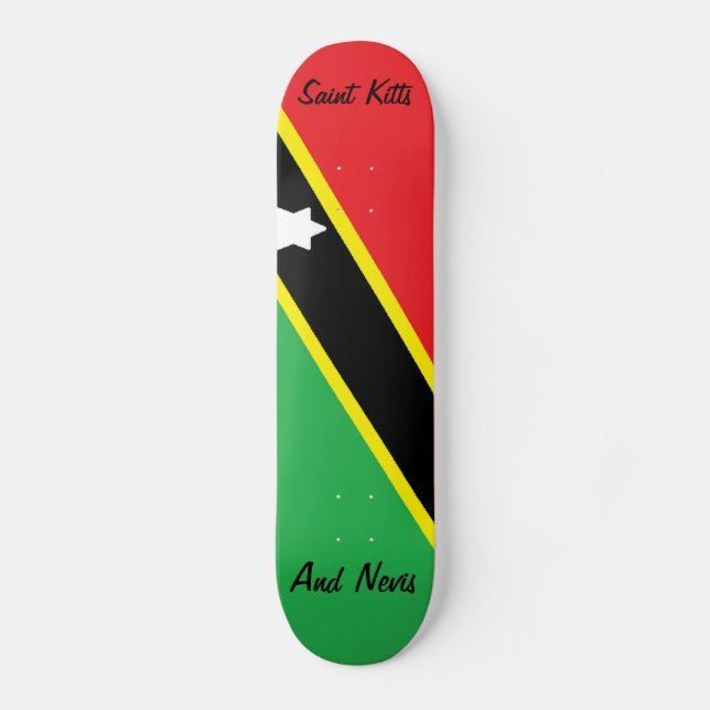 Saint Kitts och Nevis skateboard (Framsida)