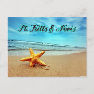 Saint Kitts och Nevis-stjärnfisk Vykort