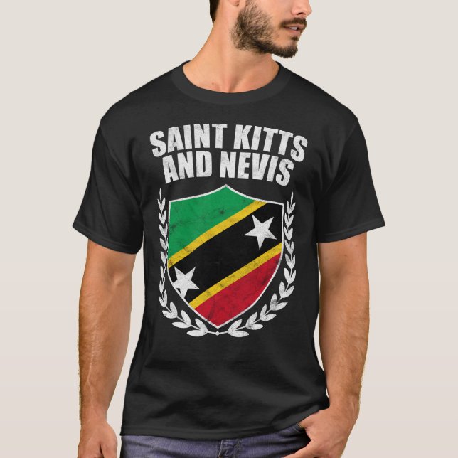 Saint Kitts och Nevis T Shirt (Framsida)
