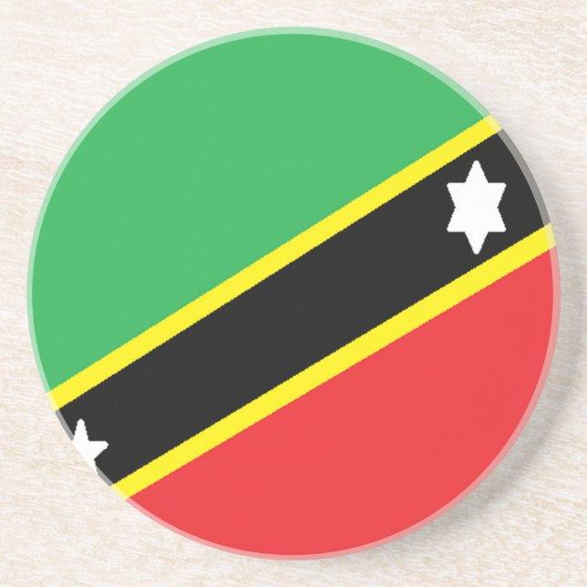 Saint Kitts och Nevis Underlägg Sandsten (Framsidan)