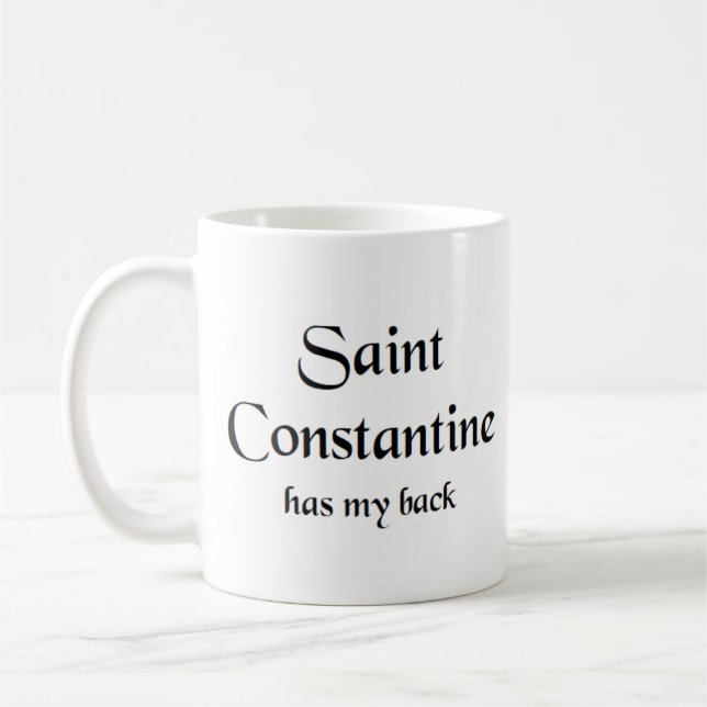 saint konstantiskt kaffe mugg (Vänster)