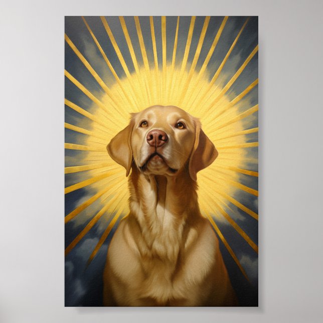Saint Labrador-hämmare Poster (Framsidan)