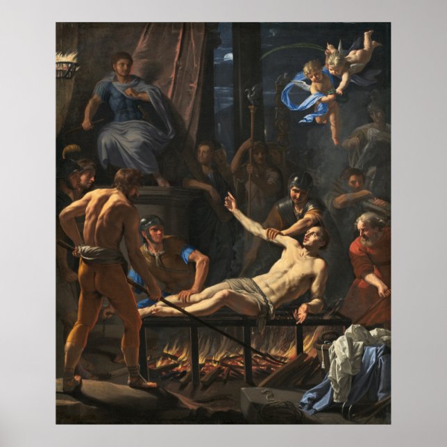 Saint Lawrence - Jean de Champaigne Fine Art Poster (Framsidan)