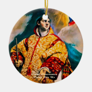 Saint Lawrence Julgransprydnad Keramik