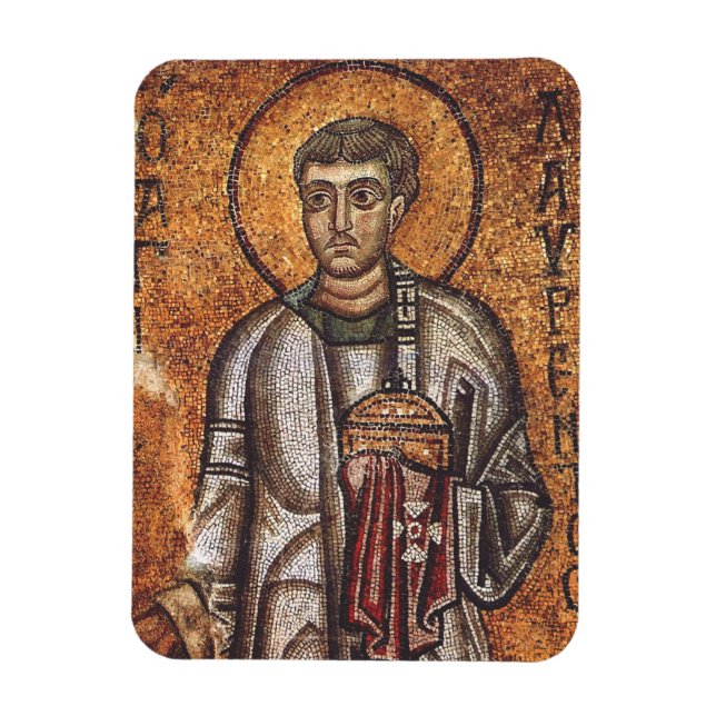 Saint Lawrence Martyr Magnet (Vertikal)