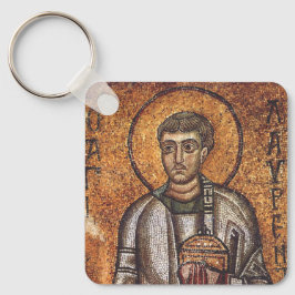 Saint Lawrence Martyr Nyckelring