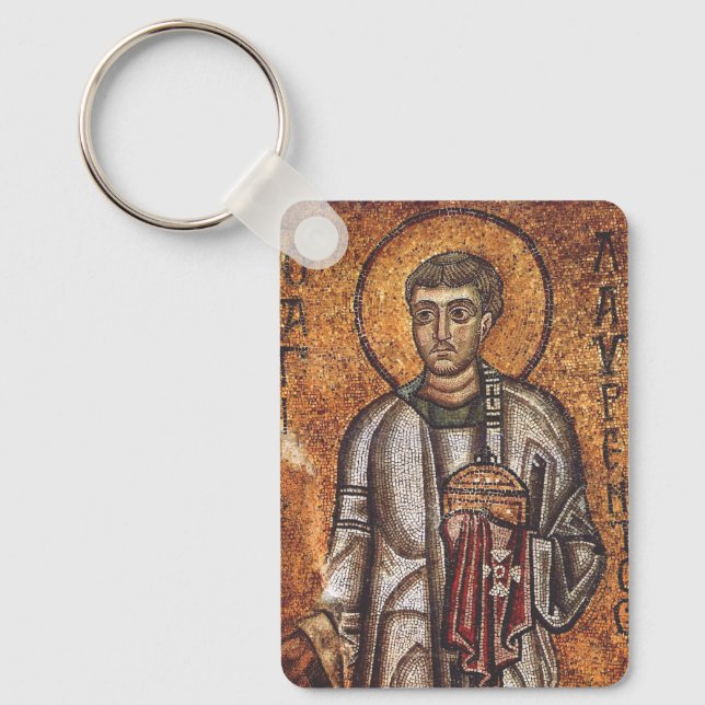 Saint Lawrence Martyr Nyckelring (Framsida)