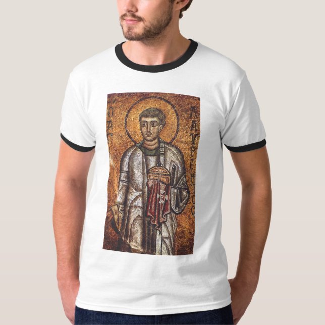 Saint Lawrence Martyr T Shirt (Framsida)
